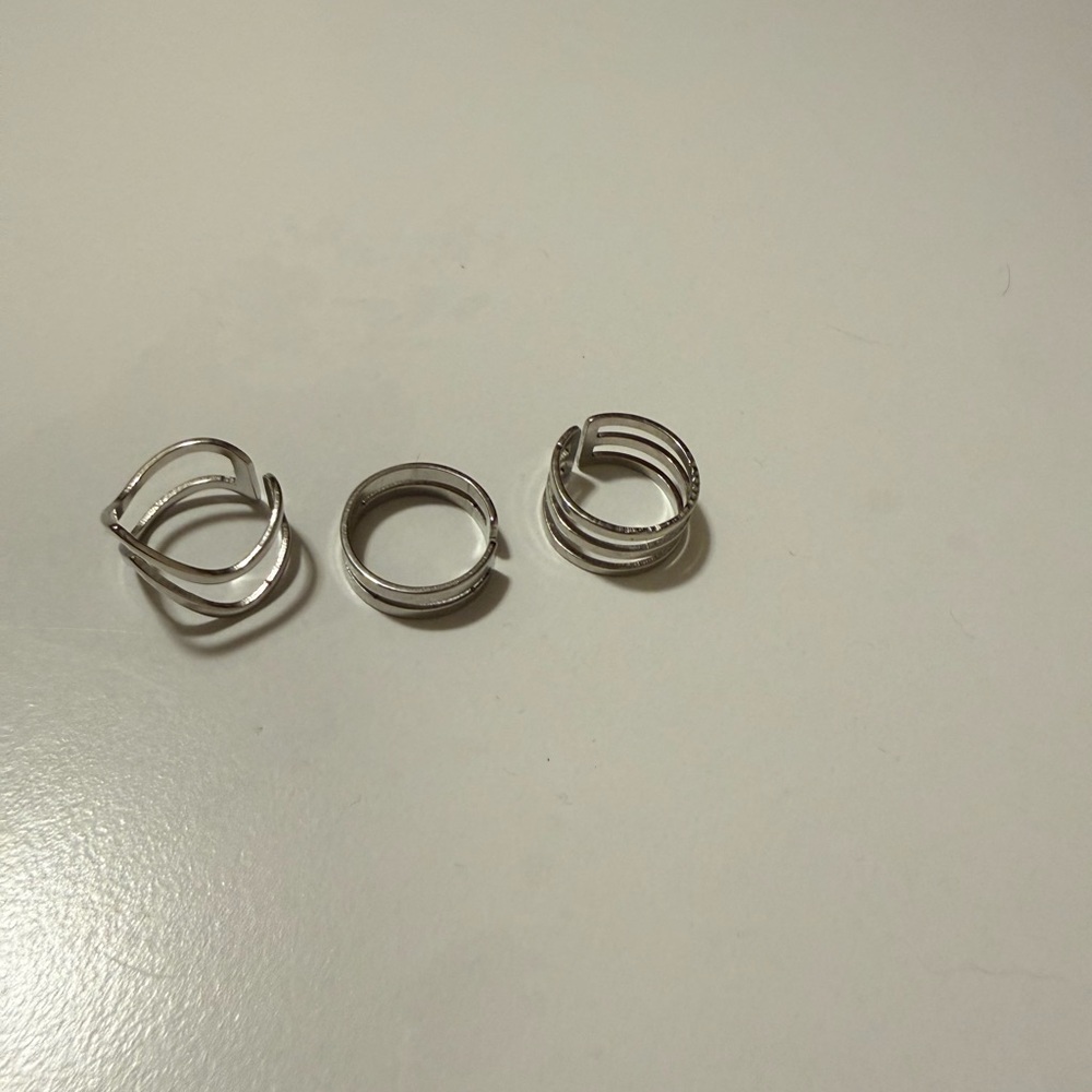 Silver Spiral Rings - Picture 2 of 2